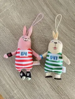 ウサビッチ　キレネンコ プーチン 平成レトロ　うさぎキーホルダー　2体セット