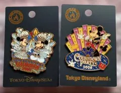 カウントダウンパーティー2008ピンバッジ　ディズニー