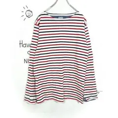 THE SHOP TK Tシャツ(4)ボーダー柄 コットン マルチカラー 長袖