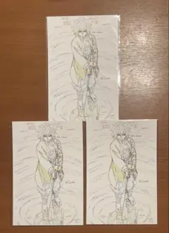 鬼滅の刃　柱展　原画　ポストカード　冨岡義勇　3枚セット　②