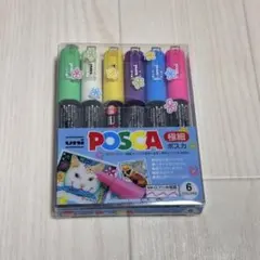 uni POSCA マーカーセット 6色 0.7mm