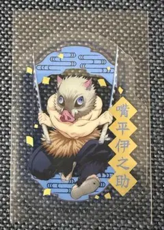 鬼滅の刃 ダイカットクリアステッカー 嘴平伊之助