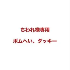 ちわれ様専用ページ