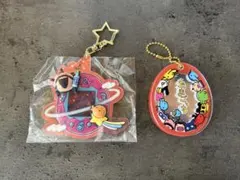 たまごっち30th キャラぷくオーロラキーホルダー　おやじっち ミラー2点セット