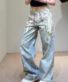 Acne Studios デニムパンツ ダメージ加工 - メルカリ