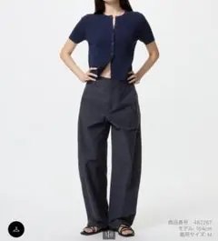 ユニクロ　バレルレッグパンツ　M