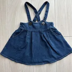 moujonjon ジャンパースカート ジャンスカ デニムスカート 90サイズ