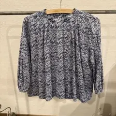 45rpm トップス カーディガン ブラウス インディゴ 藍染 花柄 綿 3 