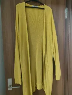 ROSE BUD イエローロングカーディガン