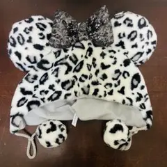 【新品】 ミニー ファンキャップ レオパード ホワイト ディズニーリゾート限定