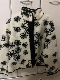 花柄フリースボアジャケット