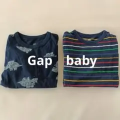 95　Gap 長袖　ロンT　カットソー 2枚 baby Gap　 90 100