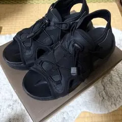 【cha様専用】mozブラックスポーツサンダル厚底 Mサイズ（23〜24cm ）