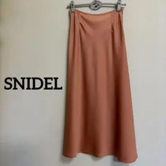 SNIDEL スナイデル サテン ロングスカート テラコッタ サイズ0のサムネイル