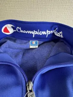 Champion ブルー ジップアップジャケット L