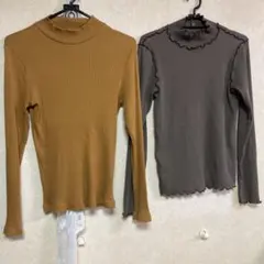 earth music&ecology UNIQLOブラウハイネックニット 2枚
