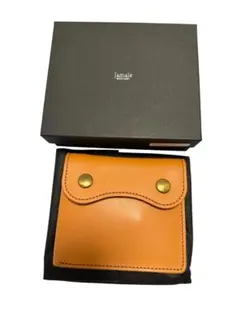 [Jamale] 牛革レザーコンパクトミニ財布 二つ折り 箱付き