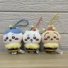ちいかわ ハチさんぬいぐるみ マスコット ハチワレ うさぎ 3種セット 正規品