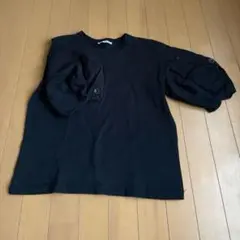 ZARA ブラック バルーンデザイン Tシャツ