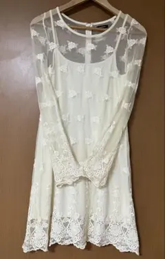 EMODA レース刺繍 シースルー ワンピース