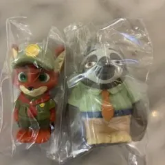 ズートピア ソフビ　パペットマスコット　ニック　フラッシュ