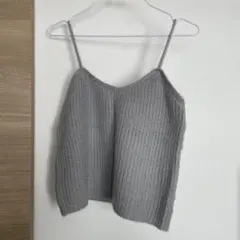 Kastane キャミソール グレー ニット