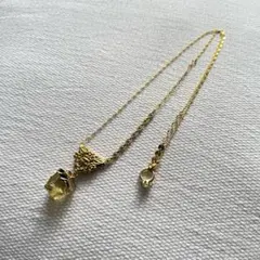 《2way》ネックレス ハンドメイド ゴールド Y字 ペンダント