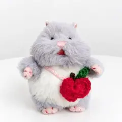 りんご　ポシェット　ハンドメイド　はむにぎり　ぬい服　ぬい活　はむ活