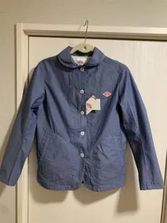 新品　ダントン丸襟シングルジャケット　ラウンドカラー長袖シャツ 羽織り 男女兼用