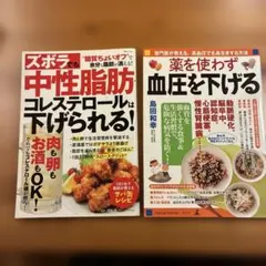 健康本2冊セット 中性脂肪・血圧対策