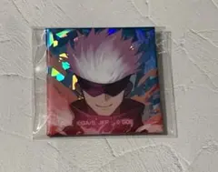 呪術廻戦×パズドラ ホログラムスクエア缶バッジ 五条悟