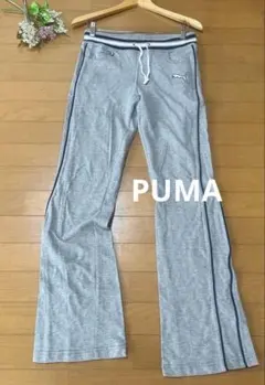 PUMA スウェットパンツ Mサイズ グレー ライン入り ゆる可愛い♡