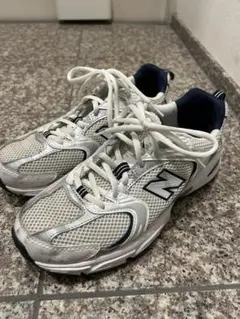New Balance 530 25cm シューズ ホワイト/ネイビー