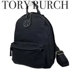 良品　Tory Burch トリーバーチ　リュック　バックパック　ブラック　黒のサムネイル