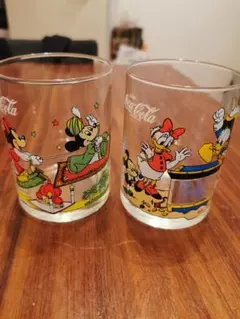 Coca-Cola ミッキー ミニー グラス 2個セット