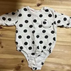 水玉模様ロンパース 95cm以下
