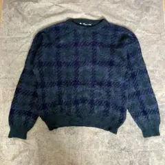 00's vintage セーター ニット ブルー 青 インポート古着 春 海外