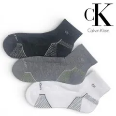 【新品】 カルバンクライン ショートソックス 抗菌防臭 足底パイル 3足セット