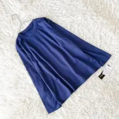 新品 《プレッツォ》 (M-L) ベーシックカットソー クルーネック 無地 ラフ