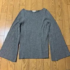 DEMYLEE グレー フレア袖 ニット Sのサムネイル
