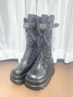 REFLEM【レフレム】7バックルプラットフォームブーツ - メルカリ