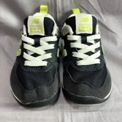 16cm ニューバランス574 ネイビー/蛍光イエロー　入学　新学期にも