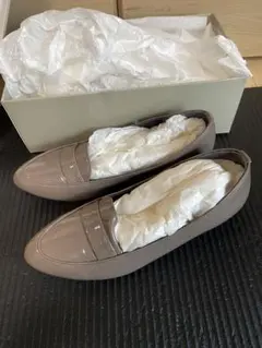 A*R様 ベージュ 合成皮革 ローファー パンプス