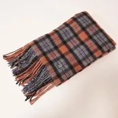 ヴィヴィアンウエストウッド タータンチェック マフラー オーブ