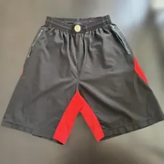 PASS THE ROCK バスケットボールパンツ 黒赤