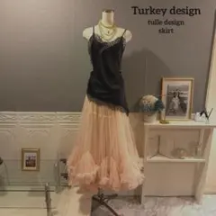 【Turkey design】チュール ティアード フリル スカートのサムネイル