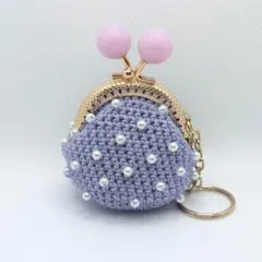 大人可愛いミニ˚✧₊キーリング(๑˃̵ᴗ˂̵)がま口ポーチ - メルカリ