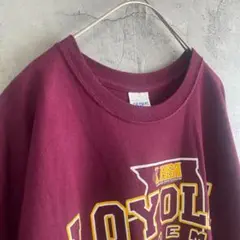 00's ギルダン カレッジロゴ 古着 Tシャツ 半袖 XLサイズ 両面プリント