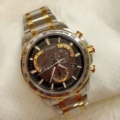 CITIZEN E610-S104840 エコドライブ 電波時計 クロノグラフのサムネイル