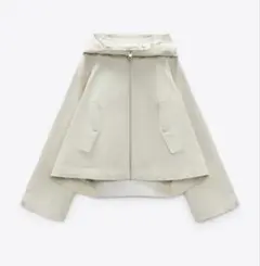 新品 ZARA ハイネック ソフト スウェット ジャケット M ラスト1点